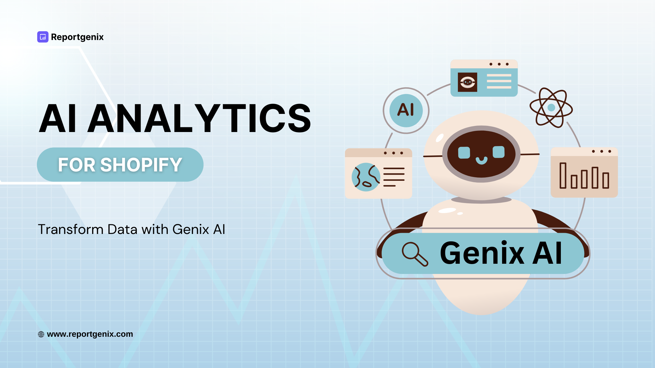 Transform Shopify data with Genix AI analytics tools for smarter business decisions.