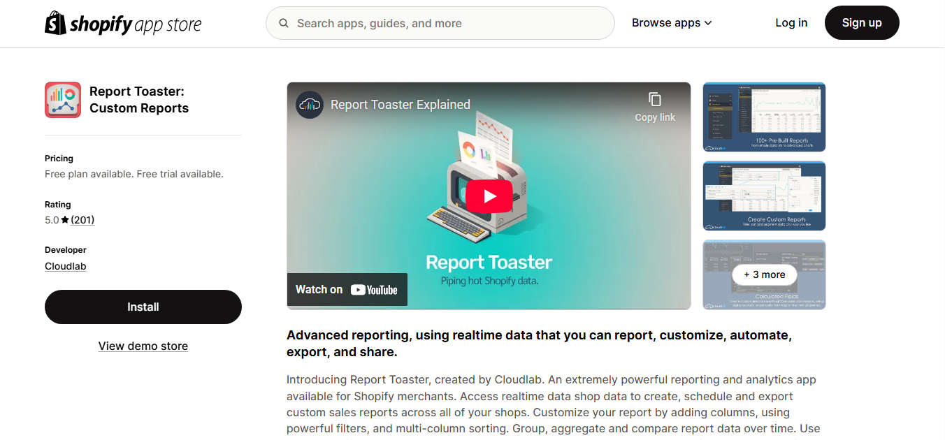 Reportgenix vs Report Toaster: Which Shopify Reporting Tool Helps You Grow? 5 Compare Reportgenix vs Report Toaster regarding features, pricing, and usability. Discover which Shopify reporting tool best suits your store's needs.