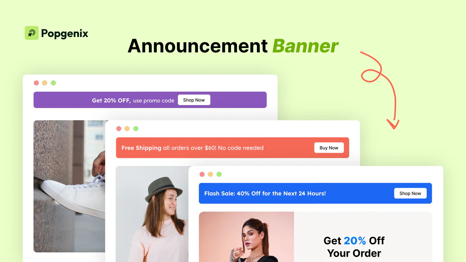 Shopify Announcement Bar, sales popup and social proof apps showcasing real-time notifications, banners, and trust-building features to boost conversions